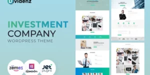 Dividenz Investment Company WordPress Elementor Theme WordPress Theme 2.0.1破解版主题