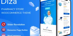 Diza Pharmacy Store Elementor WooCommerce Theme 1.2.10破解版主题