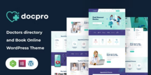 Docpro Doctors directory WordPress Theme 1.0.1破解版主题