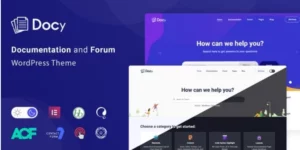 Docy Documentation and Knowledge base WordPress Theme with Helpdesk Forum 3.4.3破解版主题