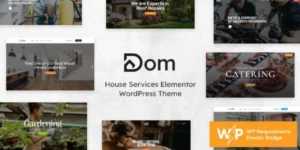 Dom House Services Elementor WordPress Theme 1.1.0破解版插件