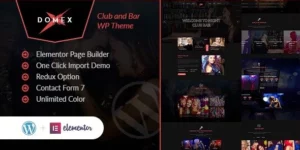 Domex Night Club WordPress Theme 1.0.0破解版主题