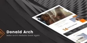 Donald Arch Creative Architecture WordPress Theme 1.0.8破解版主题