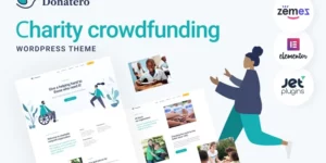 Donatero Charity Crowdfunding WordPress Theme 1.0.1破解版主题