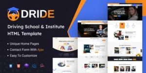 Dride – Driving School Courses WordPress Theme 1.0.0破解版主题