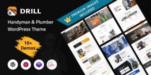 Drill Handyman Plumber Services WordPress Theme 1.0.5破解版主题
