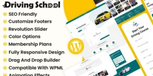 DriveOn Driving School WordPress Theme 1.0.0破解版主题