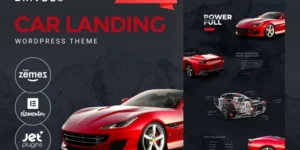 Drivous Car Landing Responsive WordPress Elementor Theme WordPress Theme 1.0.1破解版主题