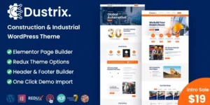 Dustrix Construction and Industry WordPress Theme 1.5.0破解版主题