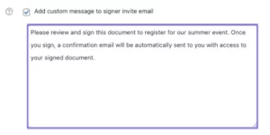 E-Signature Add Custom Message to Signature invite 1.8.7破解版插件