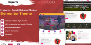 E-sports Sport Club and fitness WordPress Theme 1.0.0破解版主题