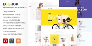 ECOSHOP Multipurpose eCommerce WordPress Theme 1.0破解版主题