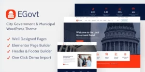 EGovt City Government WordPress Theme 1.4.2破解版主题