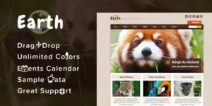 Earth Eco/Environmental NonProfit WordPress Theme 4.4破解版主题