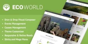 Eco World Nature and Environmental WordPress Theme 1.15破解版主题