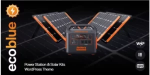 EcoBlue Power Station Solar Kits WordPress Theme 1.2破解版主题