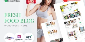 EcoDex Fresh Food Blog Website For Healthy Lifestyle WordPress Theme 1.0.2破解版主题