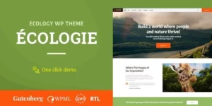 Ecologie Environmental Ecology WordPress Theme 1.0.8破解版主题