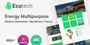 Ecotech – Energy Multipurpose Modern Elementor WordPress Theme 1.0.0破解版主题