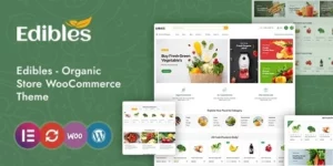 Edibles Organic Food Store Elementor WooCommerce Theme 1.0.0破解版主题