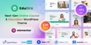 EduBlink Education Online Course WordPress Theme 1.0.5破解版主题