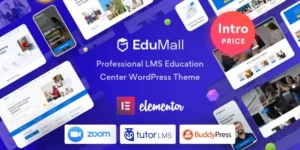 EduMall Professional LMS Education Center WordPress Theme 3.9.7破解版主题