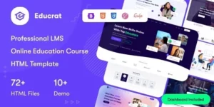 Educrat Online Course Education WordPress Theme 1.0.18破解版主题