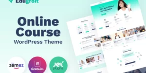 Edugroit Online Course Website Template WordPress Theme 1.0.1破解版主题