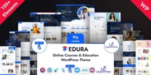 Edura – Online Courses Education WordPress Theme 2.0.0破解版主题
