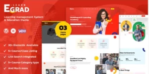 Egrad LMS Education WordPress 1.0.2破解版主题