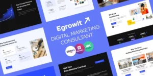 Egrowit Digital Marketing Consultant WordPress Elementor Theme WordPress Theme 1.0.1破解版主题