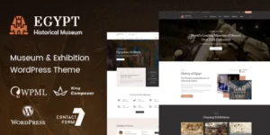Egypt Museum Exhibition WordPress Theme 1.6破解版主题