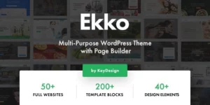 Ekko Multi-Purpose WordPress Theme with Page Builder 4.0破解版主题