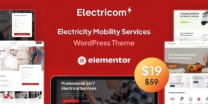 Electricom Electricity Mobility Services WordPress theme 1.0.5破解版主题