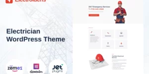 Electroidens Electrician website with WordPress Elementor Theme WordPress Theme 1.0.0破解版主题