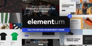 Elementum MultiPurpose High-Perfomance WP Theme 1.0.0破解版主题