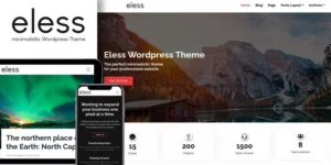 Eless Minimalistic WordPress Theme 1.0破解版主题