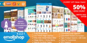 EmallShop Responsive WooCommerce WordPress Theme 2.4.8破解版主题