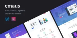 Emaus | SaaS App and Startup Elementor WordPress Theme 1.3.4破解版主题