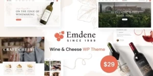 Emdene Wine Cheese WordPress Theme 1.0.3破解版主题
