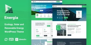 Energia Renewable Energy WordPress Theme 1.0破解版主题
