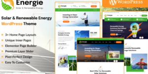 Energie Solar and Renewable Energy WordPress Theme 1.0破解版主题
