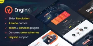 EnginX – Auto Repair Service WordPress Theme 1.3.0破解版主题