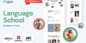 Englot Clean Language Course WordPress Theme 1.0.1破解版主题