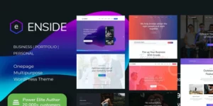Enside Multipurpose Onepage Landing Page WordPress Theme 1.5破解版主题