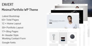 Envert Minimal Portfolio WordPress Theme 1破解版主题