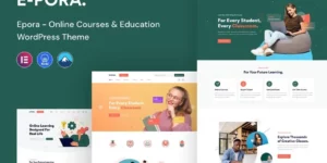 Epora Online Courses Education WordPress Theme 1.0.4破解版主题