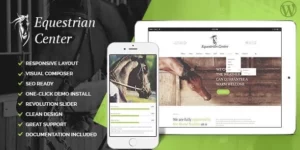 Equestrian Centre Horse-riding School Hippodrome WordPress Theme 1.5破解版主题