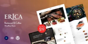 Erica Restaurant Coffee WordPress Theme 1.0.0破解版主题