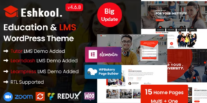 Eshkool Education WordPress Theme 4.6.7破解版主题
